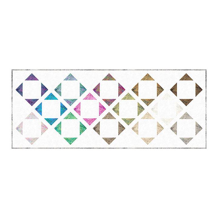 Pass the Salsa Free Quilt Pattern - Modern Table Runner Design