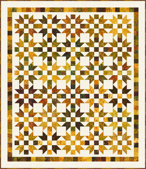 Terrain Quilt Pattern - Beginner-Friendly Fat Quarter Project (62" x 72")