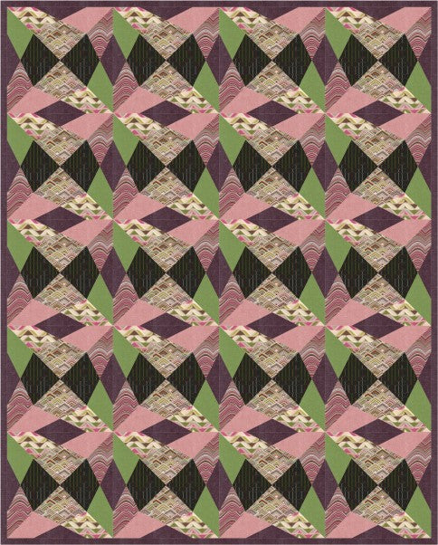 Cityscape modern skyline quilt in soft taupe tones