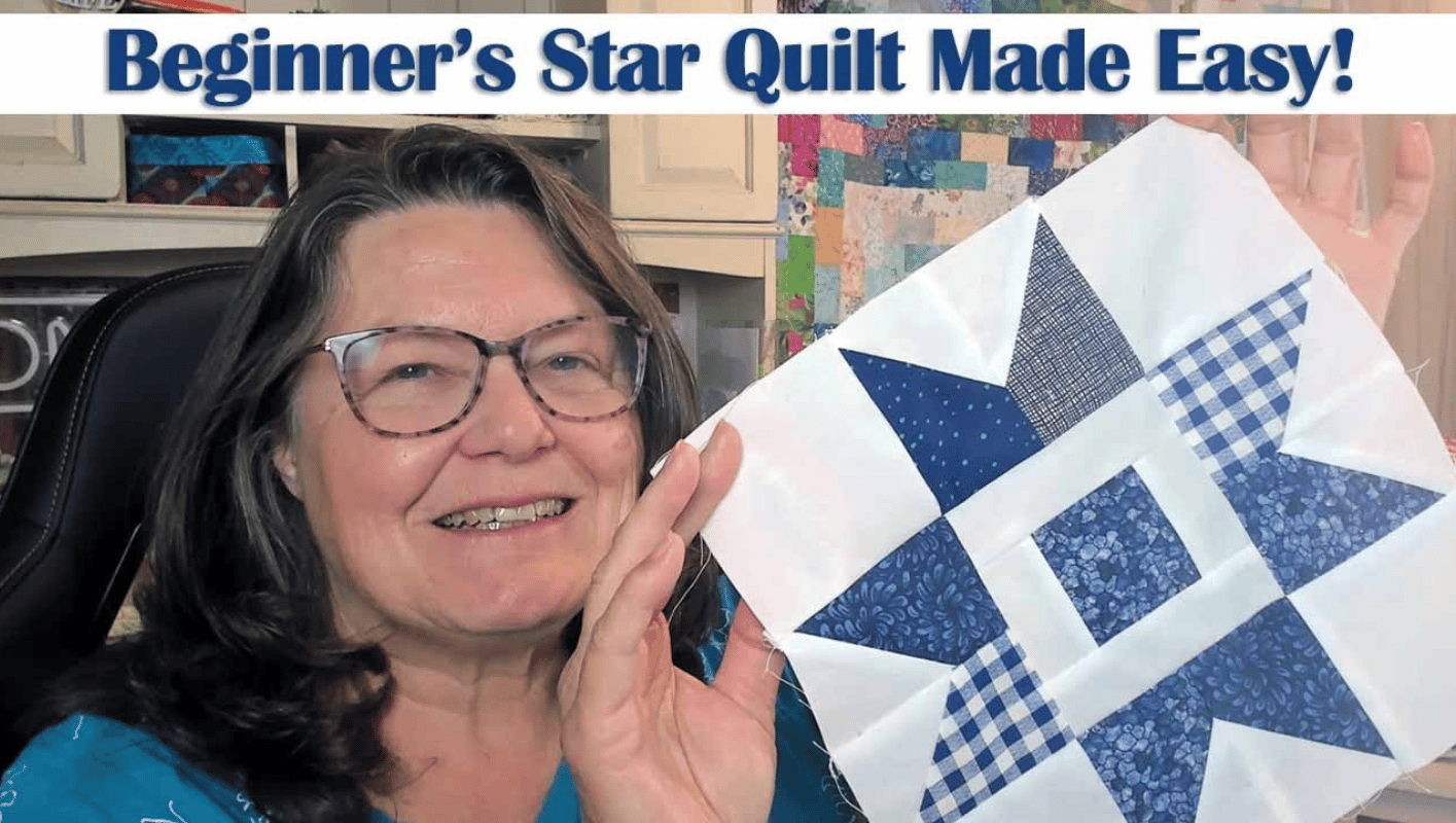 Easy Star Quilt Tutorial for Beginners: Garden Starry Night Quilt-Along