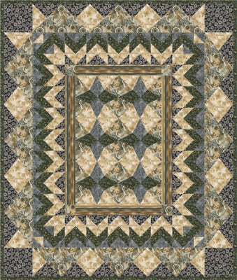 Forte modern quilt in coordinated colours