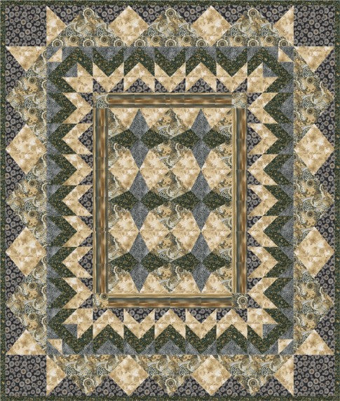 Forte modern quilt in coordinated colours