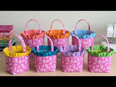 Sew an Easy Easter Basket With a Ruffled Top Edge