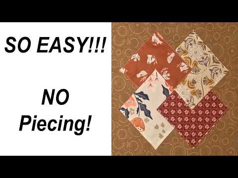 This might be the easiest card trick quilt you ever make, video by Gettin' Stitchy by Steffanie