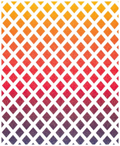 A calm lattice baby quilt finished at 36 by 44 inches