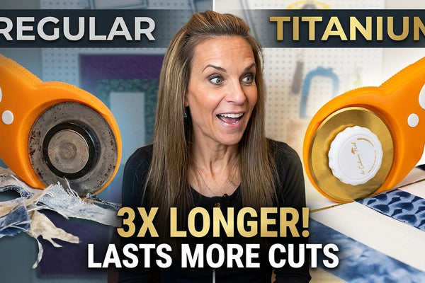 Titanium rotary cutter blades stay sharp longer