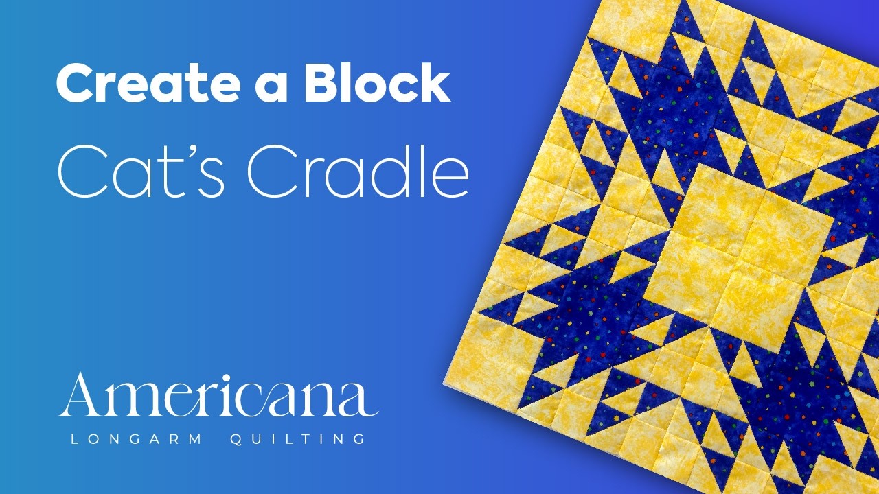 Piecing the traditional Cat's Cradle quilt block