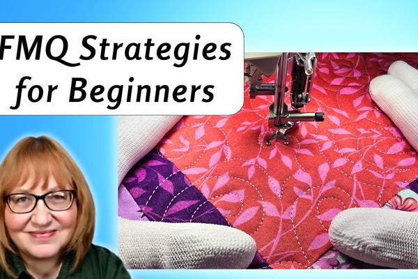Free motion quilting step by step on a real quilt