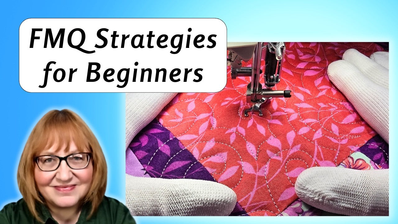 Free motion quilting step by step on a real quilt