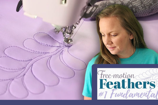 Free-motion feather quilting basics on any machine