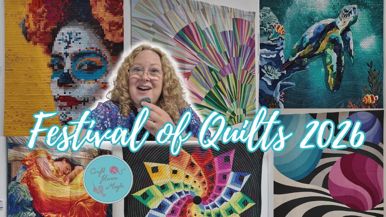 Quilt displays at the Festival of Quilts 2026