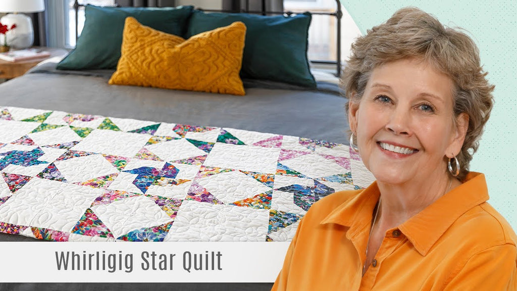How to Make a Whirligig Star Quilt With Jenny Doan Of Missouri Star! (Video Tutorial)