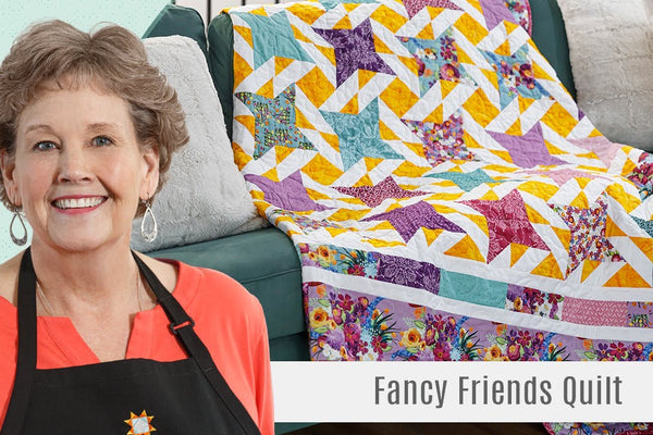 Creating Fancy Friends: A Charming Friendship Star Quilt Tutorial by Jenny Doan