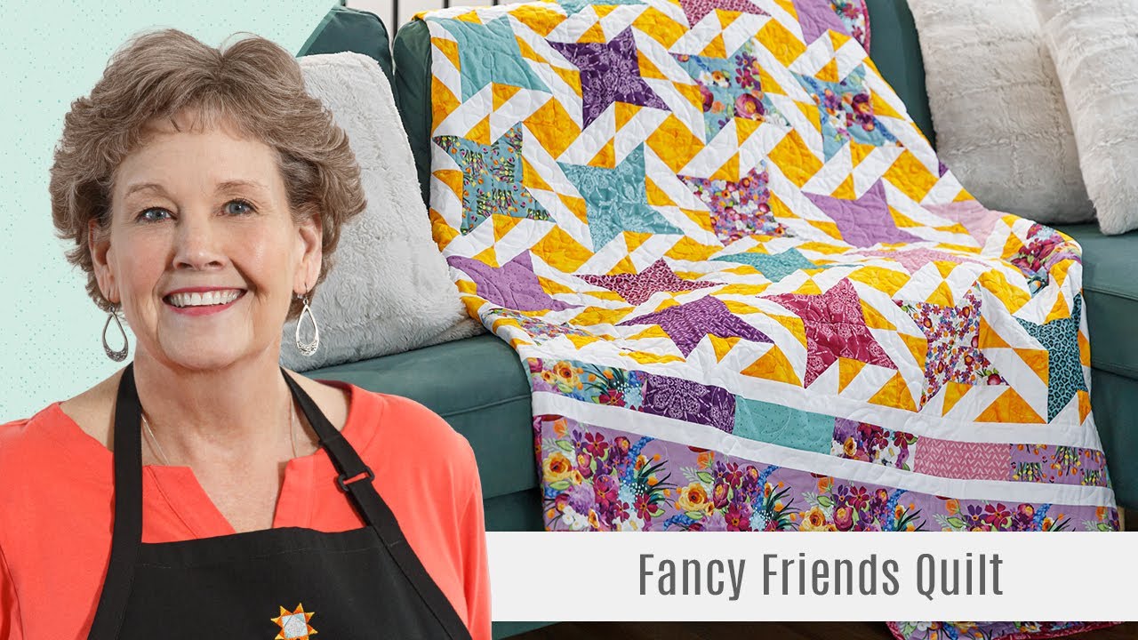 Creating Fancy Friends: A Charming Friendship Star Quilt Tutorial by Jenny Doan