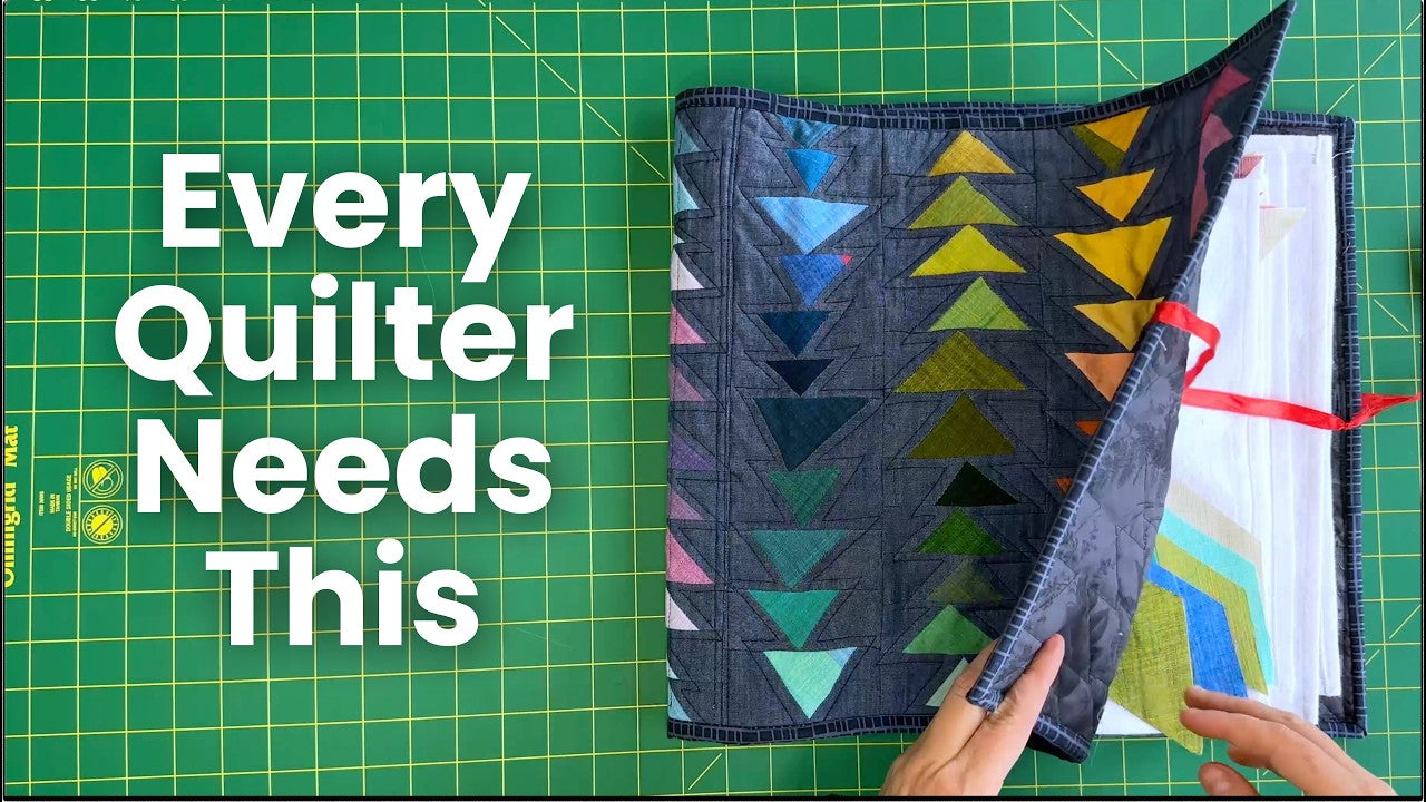 I made this from scraps to organize my quilt blocks, video by Jamie Bright