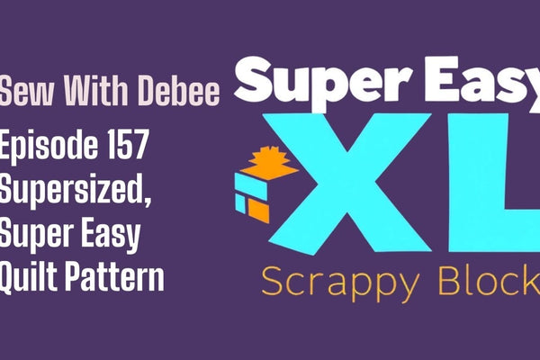 A supersized easy quilt block