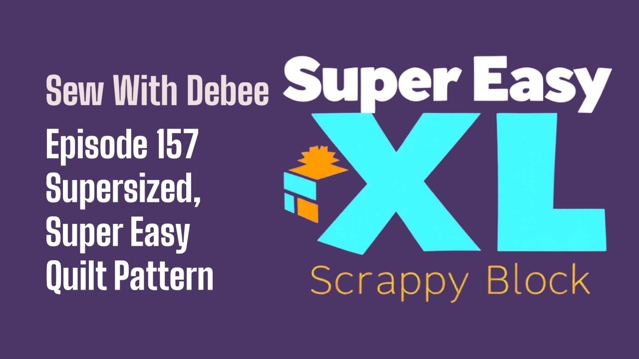 A supersized easy quilt block