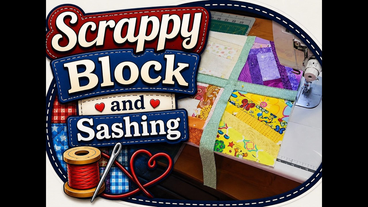 A Scrappy Quilt Block and Sashing Tutorial