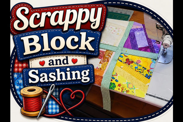 A Scrappy Quilt Block and Sashing Tutorial