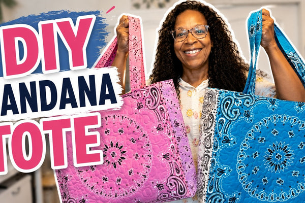 Handmade bandana tote bag DIY project