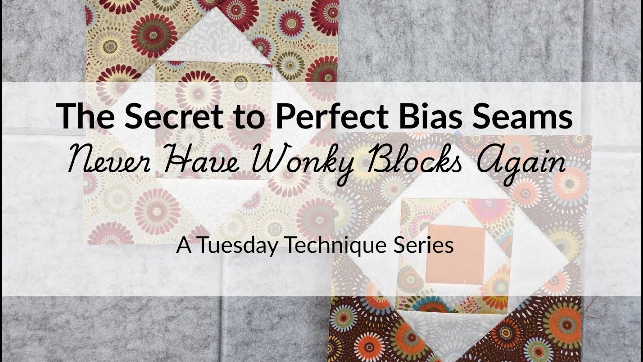 Tuesday Technique: the secret to perfect bias seams
