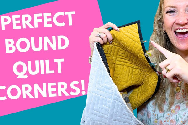 Hand binding a quilt corner for a perfect mitred finish