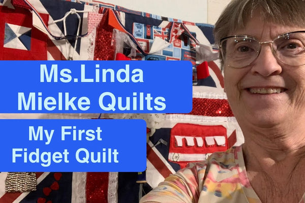 A tactile fidget lap quilt made for comfort and sensory needs