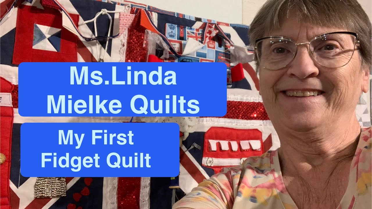 A tactile fidget lap quilt made for comfort and sensory needs