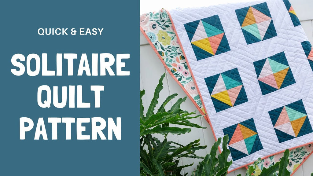 Easy Beginner Quilt Pattern: Solitaire Quilt