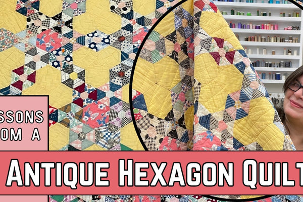 Hidden Secrets in a 100-Year-Old Hexagon Quilt