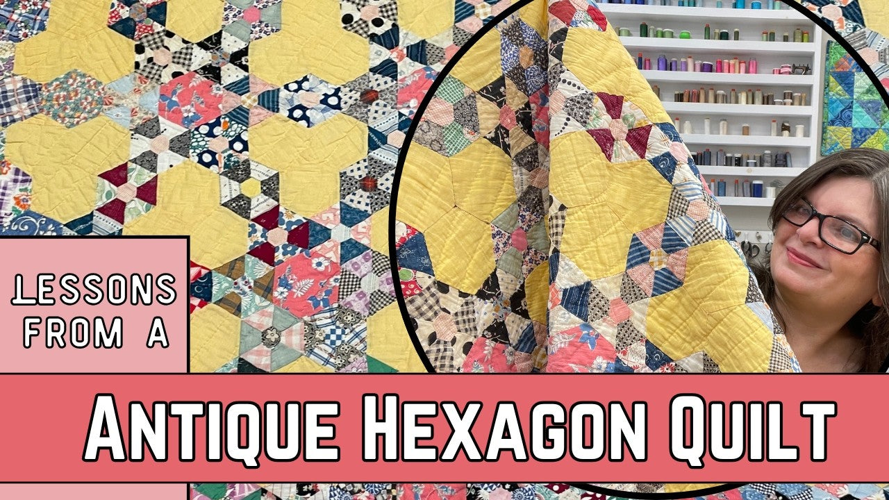 Hidden Secrets in a 100-Year-Old Hexagon Quilt