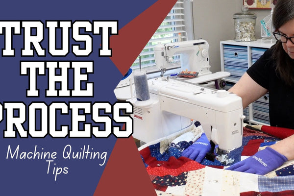 Walking foot machine quilting from start to stunning finish