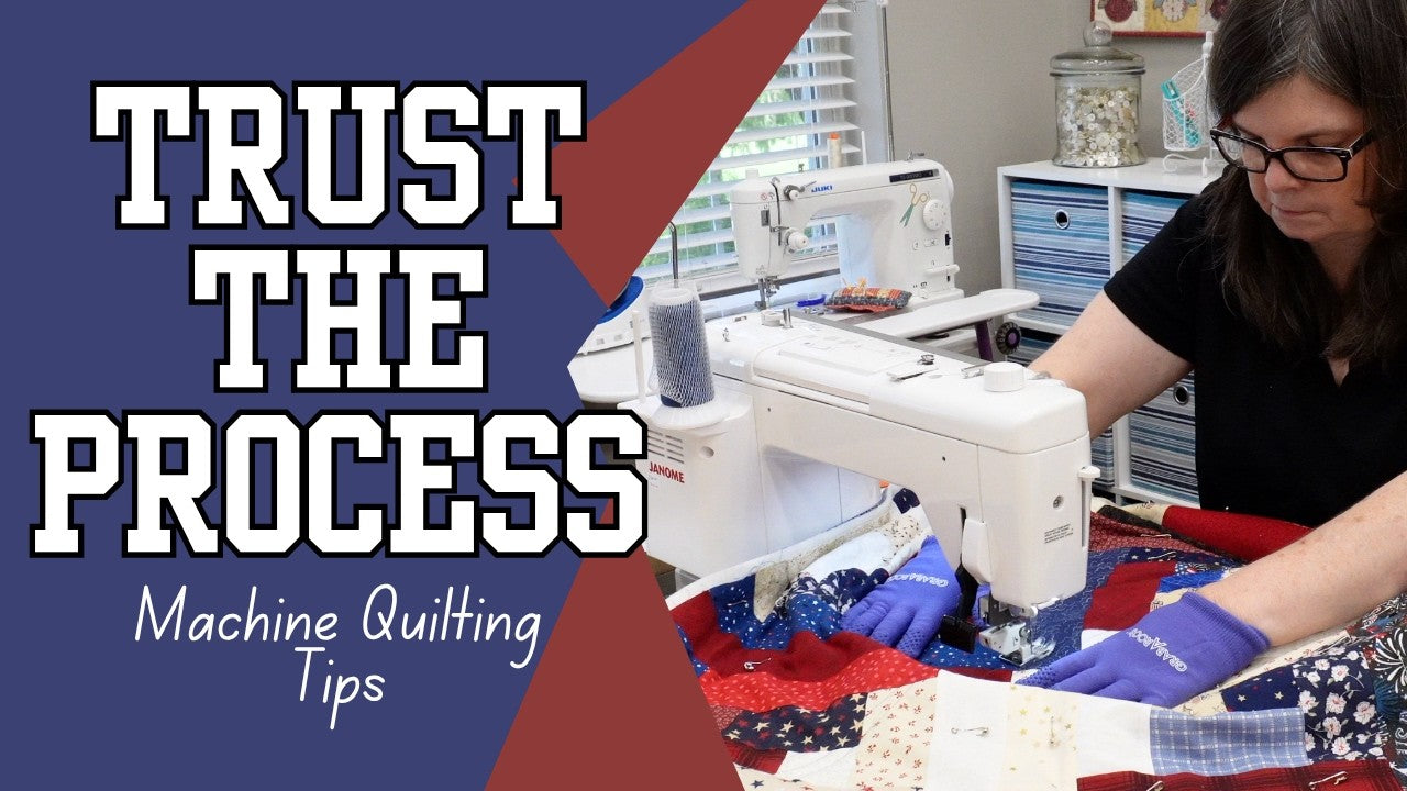 Walking foot machine quilting from start to stunning finish