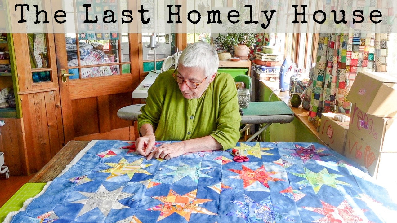 A New Wonky Star Quilt with Indigo Scraps