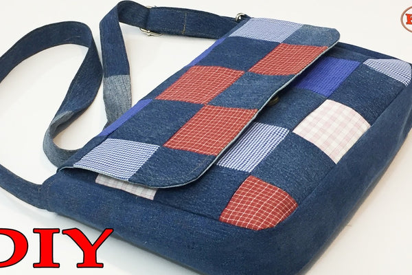 Turn Old Denim into a Patchwork Shoulder Bag