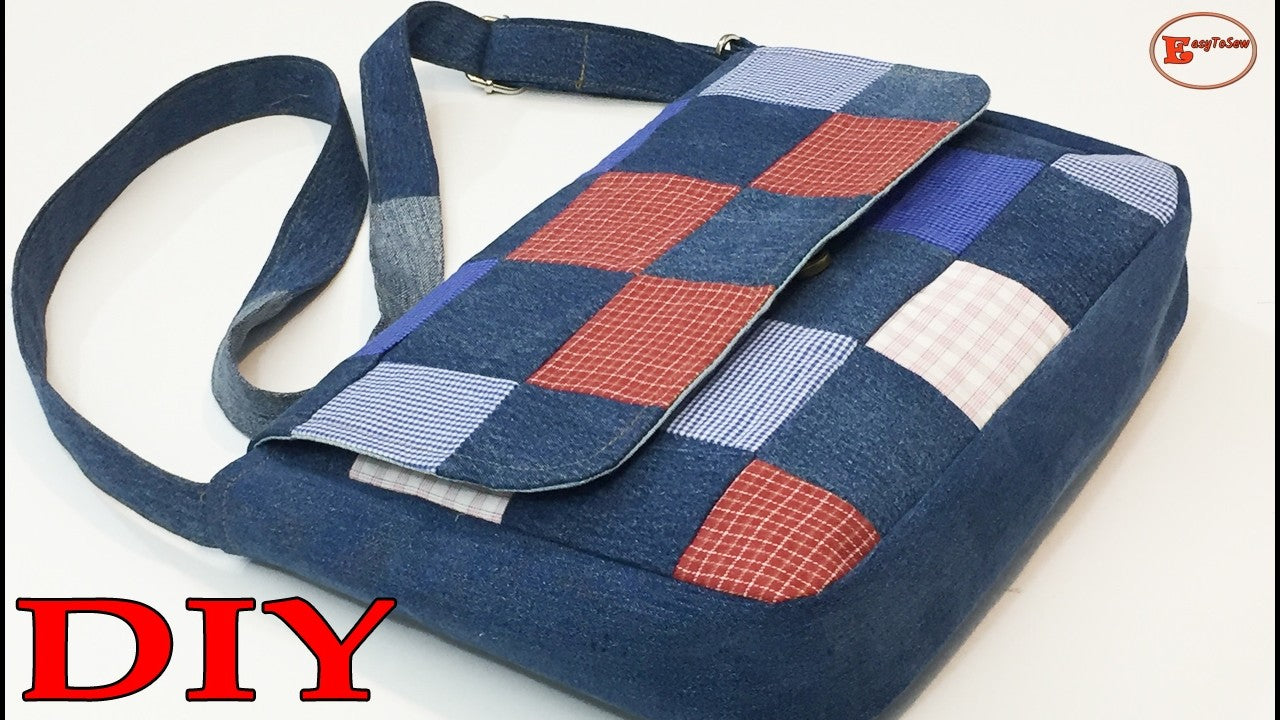 Turn Old Denim into a Patchwork Shoulder Bag