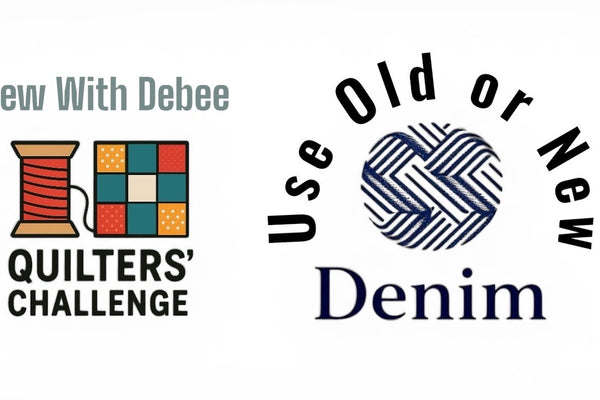 A Denim Quilters' Challenge with Scrappy Quilts With Debee