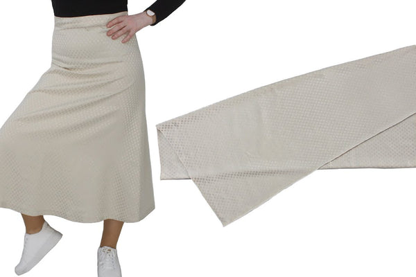 Only Fold 1 Meter Fabric,Cut and Sew in 10 min! Super Easy Patternless Skirt Sewing
