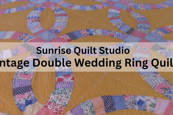 A Vintage Double Wedding Ring Quilt Up Close