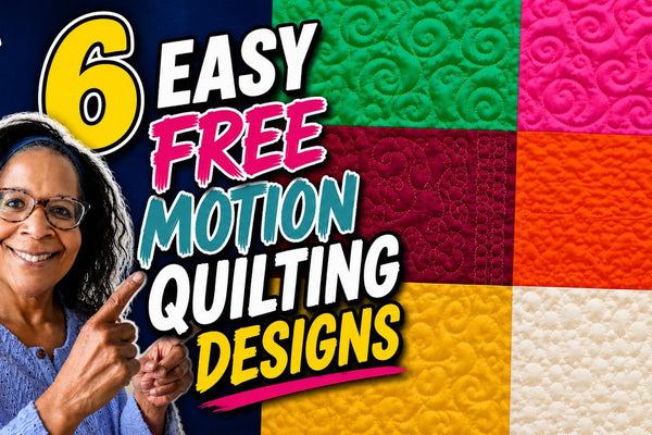 6 Beginner Free Motion Quilting Designs Anyone Can Learn by Mary Go Round Quilts