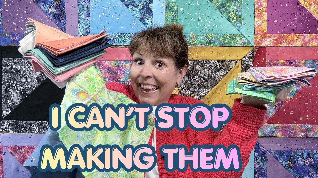 A magical fat quarter quilt block