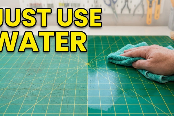 Cutting mat care tutorial from The Fabric Hut YouTube channel