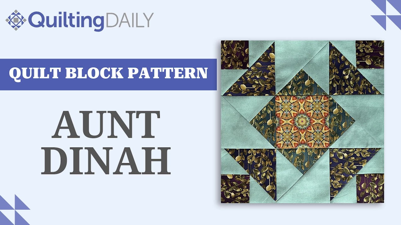 Aunt Dinah traditional quilt block