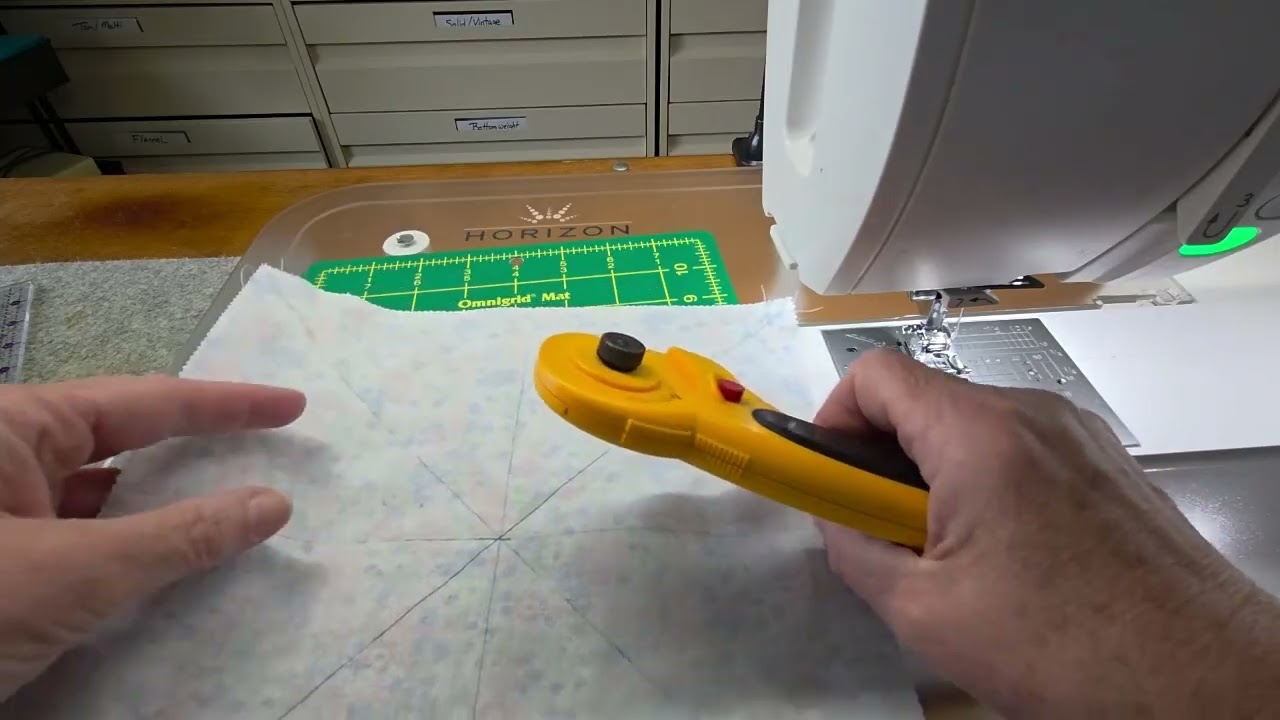 The Magic Eight method for making eight half square triangles at once