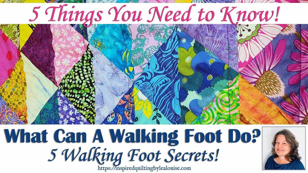 Did you know a WALKING FOOT can do ALL THIS? | Lea Louise Quilts Tutorial
