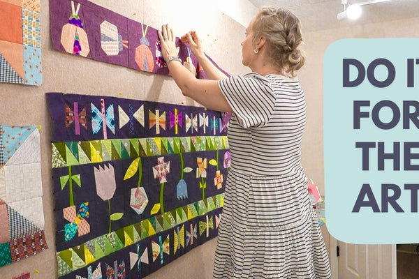 Improv Ladybug Quilt Block Tutorial with Pin Cut Sew