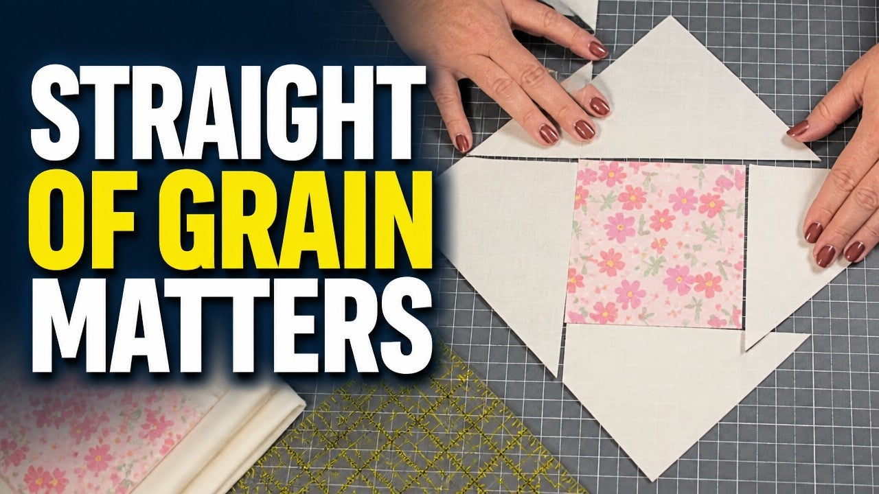 The difference between side triangles and corner triangles for setting a quilt on point