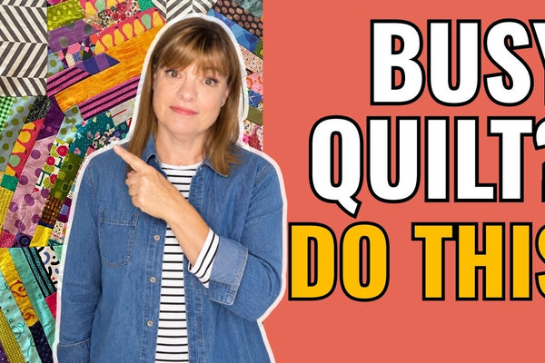 Choosing a quilting design that flatters a busy, print heavy quilt top