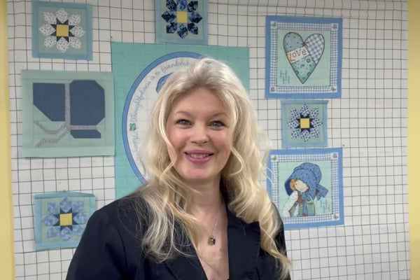 Winter Flower Quilt Block Tutorial with Country Farmhouse Quilting