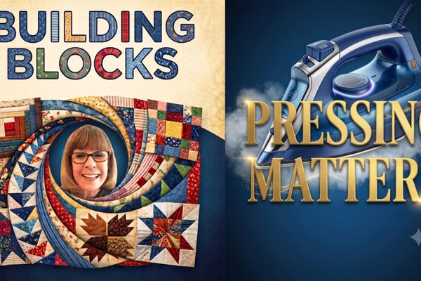 Pressing techniques for building better, flatter quilt blocks
